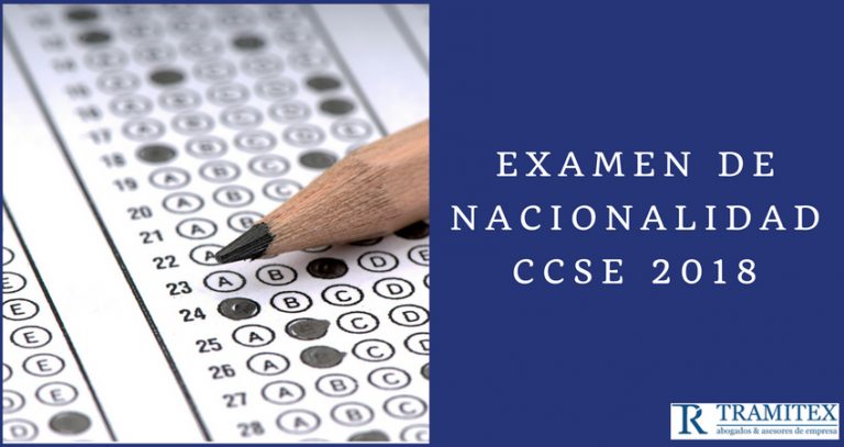 Examen de Nacionalidad CCSE 2018