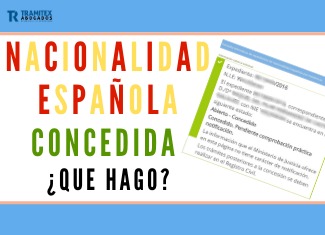 Nacionalidad española concedida ¿Qué hago?