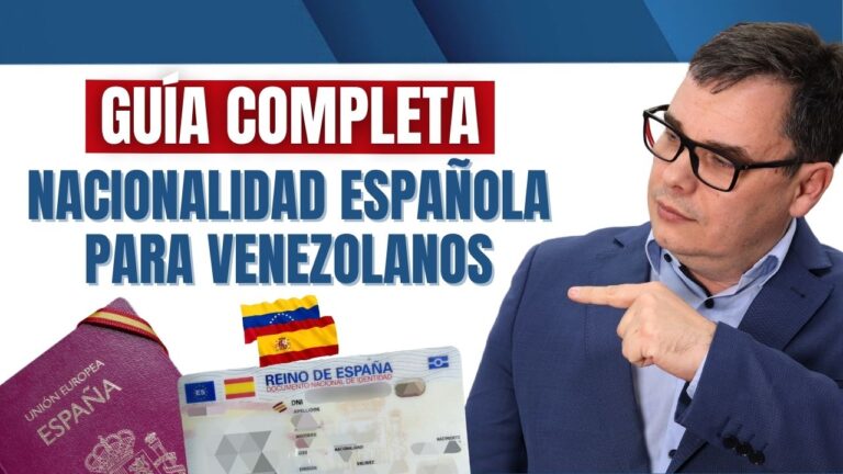 Nacionalidad española para venezolanos | Guía Completa